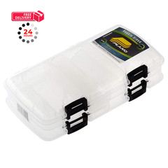 Plano 3450-23 Double-Sided Tackle Box, One Size (Pack of 1), Transparent