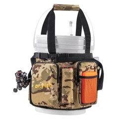5 Gallon Bucket Tool Organizer – Adjustable Gear Bag with 6 Pockets and 2 Rod