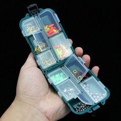 Fishing Storage Box Container Tackle Hobbies Compartments 9.9*6.5*3cm Waterproof