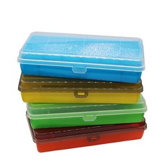 Portable Lure Tackle Box Plastic Fishing Tackle Box Fake Bait Hook 2 Layer