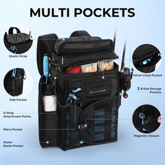 Calamus GearMaster 13.4″ x 17.7″ x 9.8″, Black With (4) 3600 Tackle Boxes