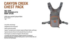 FISHPOND CANYON CREEK FLY FISHING CHEST PACK WITH CYCLEPOND FABRIC