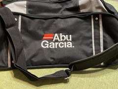 Abu Garcia Black Tackle Bag Carry on Shoulder ZipperPockets Poly Soft Sided Fish