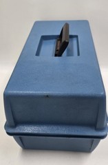 Vintage Flambeau Adventurer 1822 Blue 2-Tray Cantilever Tackle Box Fishing Gear