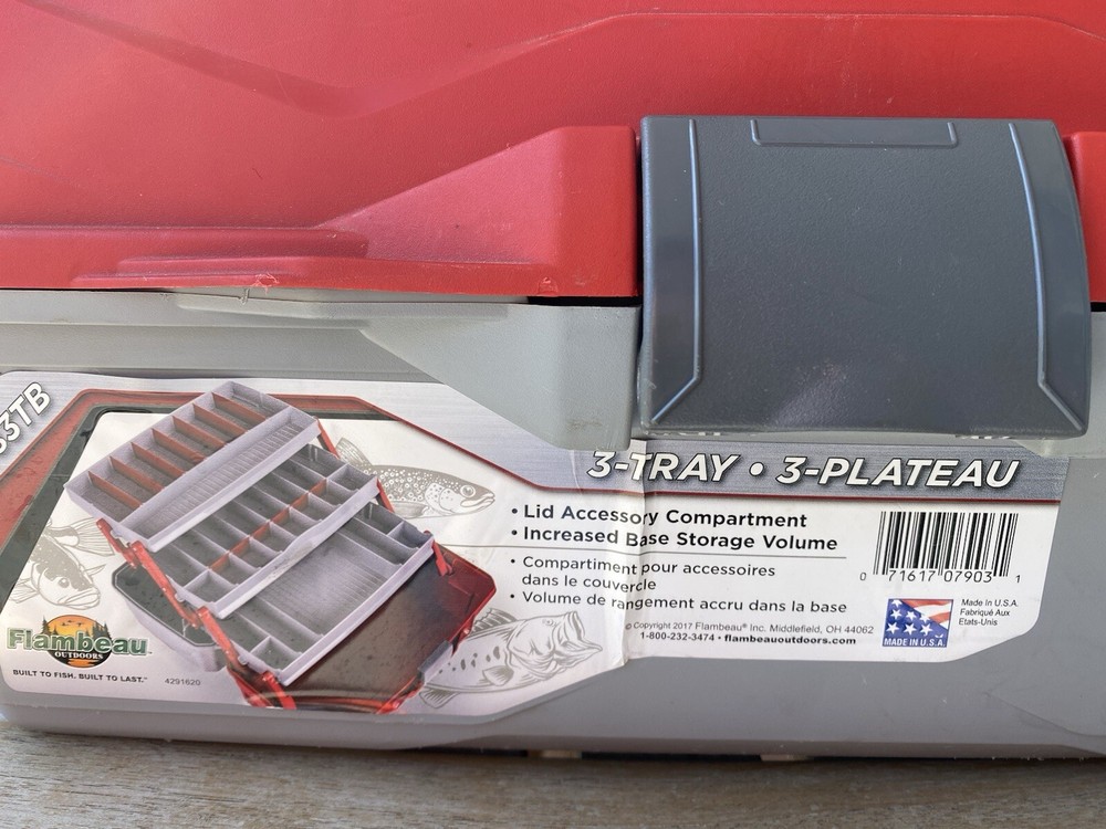Tackle Box Flambeau Outdoors 6383TB 3-Tray – Tackle Box & Accessories
