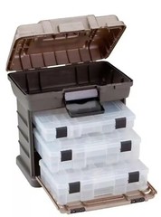 Plano Stow ‘N’ Go Pro Rack Tackle Box w/ Utility Boxes Fishing Tools 136330 HUGE