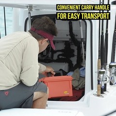 Plano Synergy Marine Emergency Box Water Resistant O-Ring Sealed Orange