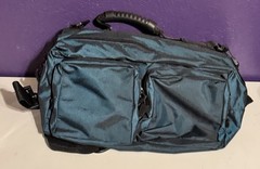 Vintage Orvis Fly Fishing Shiny Blue Tote Bag Large Fishing Rare