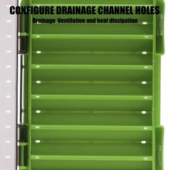SAMOLLA Fishing Tackle Box 14 Compartments Double-Sided Lure Organizer