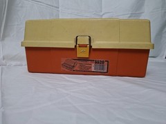 1980s Plano 2 Tier Fishing Tackle Box Model 5520 Great Condition (Empty)