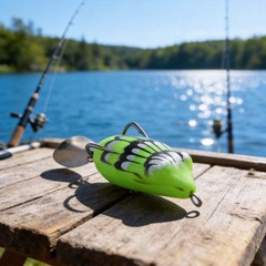 Bass and Snakehead Topwater Frog Lure 4cm 5g Weedless Soft Body 7 Color Options