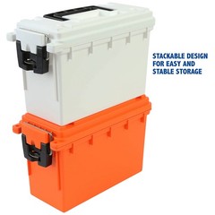 Sheffield 12680 Marine Storage Box, Dry Box 11.25″ L x 5″ W x 7.25″ H, Orange