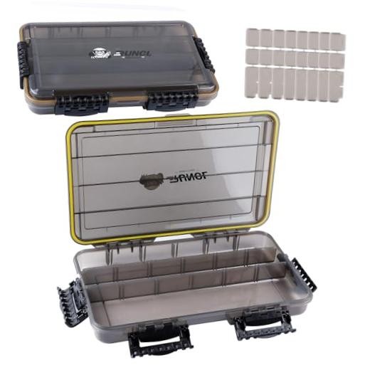 Fishing Tackle Box, Waterproof Tray for Jigs Lures, Thicker Floating 2PCS 3700