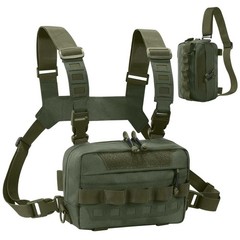 Outdoor Chest Bag for Men, Water-Resistant Fishing Chest Pack, Tactical Vest …