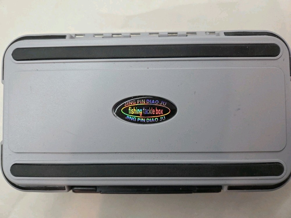 Fishing Tackle Box Lure Waterproof Compartments 2 Layer Hook Storage Case M8×4×2