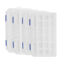 Large Plastic Tackle Box Storage Organizer Box 3700 with adjustable dividers …