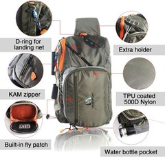Maxcatch Fly Fishing Sling Pack Tackle Storage Shoulder Bag Outdoor Fishing