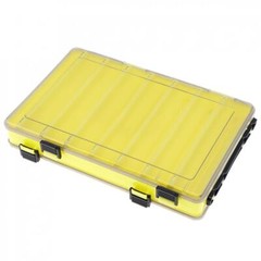 Double 14 Side Compartments Fishing Lure Box Tackle accessories Storage Case