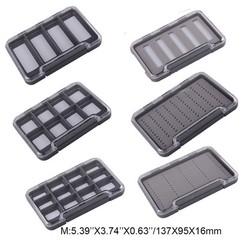 Aventik Super Slim Fly Box Waterproof Fishing Tackle Box Magnet Compartment box