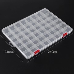 48 Compartments Plastic Storage Saver Box Organizer Case Nails Beads Jewelry