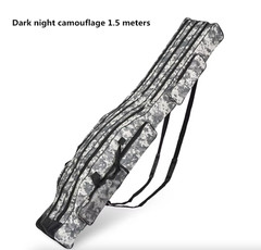 Large Belly Three Layer Double Shoulder Grey Folding Fishing Bag 1.5m