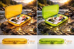 Deep Streamer Fly Box with Clear Lid Large Capacity Fly Fishing Storage Case …