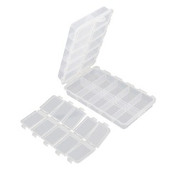 Transparent Fishing Case 20 Compartments Plastic Fishing Tackle Box for Fishing