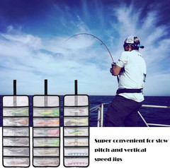 Fishing Lure Wraps Set Durable Vinyl Mesh 6 Pocket Tackle Organizer Waterproof