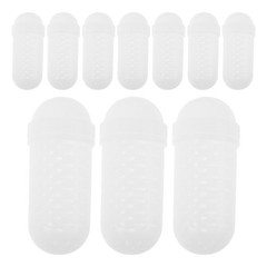 10Pcs Portable Durable Plastic Bait Holder White Fishing Bait Storage Container