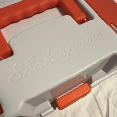 Shakespeare Customize-It! Plastic Tackle Box with Lures White/Orange