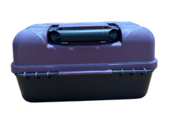 Flambeau Outdoors 2-Tray Plastic Tackle Box Purple/Black 13x8x6 in