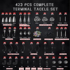 Fishing Tackle Box Kit 264PCS 423PCS Fishing Accessories Complete Gear Set