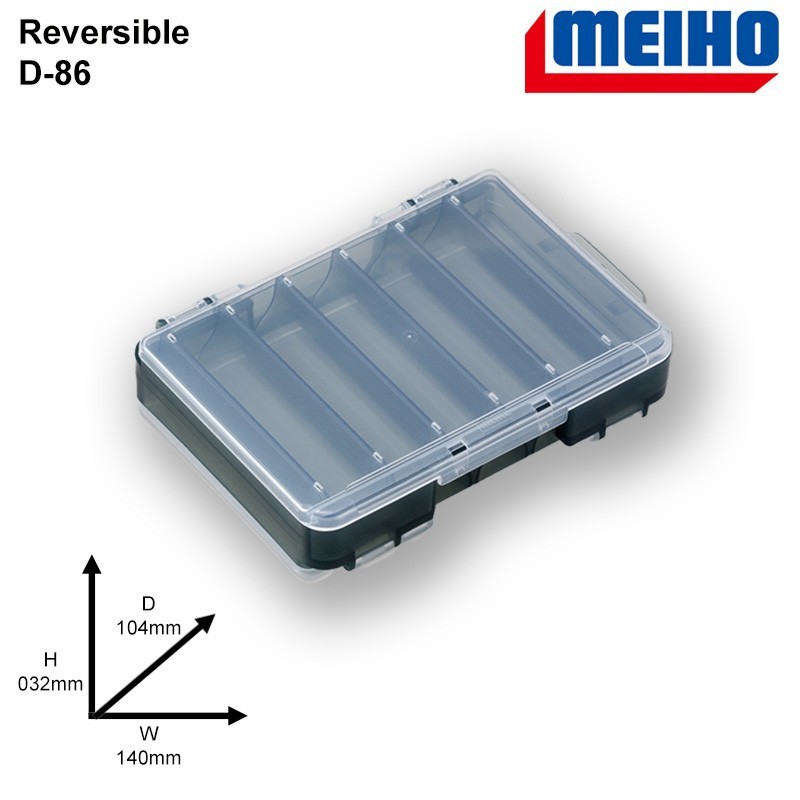 MEIHO Reversible D-86 140x104x032mm – tackle box tool made in japan