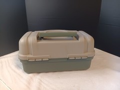 Plano Tackle Box 6102 2 Tier Fold Out Tray Fishing Gear Made in USA