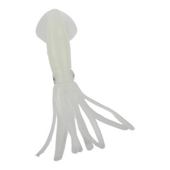 5 Count Squid Soft Silicone Bait Luminous Hollow Tubular Fishing Lures for Sea