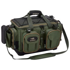 Fishing Tackle Bag Water Resistant Shoulder Storage Pack With Rod Holder Green