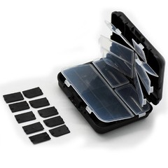 Black Fishing Hook Baits Box Double Sided Durable Leakproof Storage