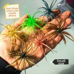 4 Pack Sea Urchin Soft Bait Floating Action 6.5cm to 9cm for Bass Trout Angling