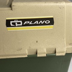 Vintage Plano 18” x 10” x 10” 7 Storage Tray Tackle Box Loaded w/Fishing Gear