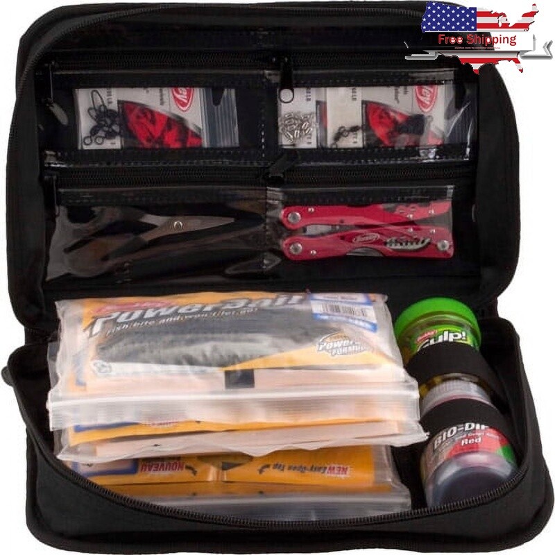 Fishing Tackle Soft Bait Binder Organizes 21 Bait Bags Waterproof Storage New