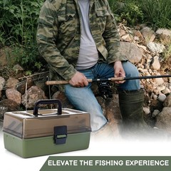 3 Layers Fishing Tackle Box with Tackle Included, 475 Pcs Fishing Lures Kit,I…
