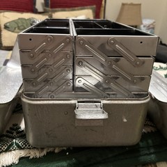 UMCO Model 1000A Aluminum Fishing Tackle Box With Smithwick Lures
