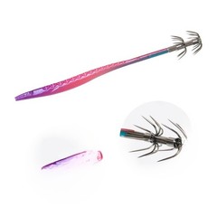 UV Glow Squid Lure For Nocturnal Fish Hunting Realistic Swimming Action