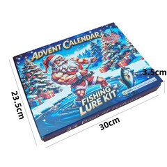 24-Piece Tackle Mystery Box for Anglers Featuring 30×23.5×3.5cm ABS Lures