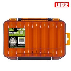 SAMOLLA Fishing Tackle Box 14 Compartments Double-Sided Lure Organizer