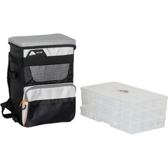 Ozark Trail 3700 Tackle Backpack with Three Trays, Gray, Adult, Unisex