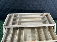 Vintage Plano Model 6300 N 3 Tray Two Tone Green
