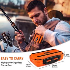 Fishing Gear Accessories Kit, 253PCS Fishing Tackle Box with Tackle Included,…