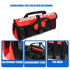 Fishing Jig Bag Mesh Washable Large Capacity Fishing Lure Bag For Boat Fishing