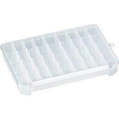 MEIHO Clear Case C1200ND 255x190x40mm Polypropylene ‎32 partition plates 175968